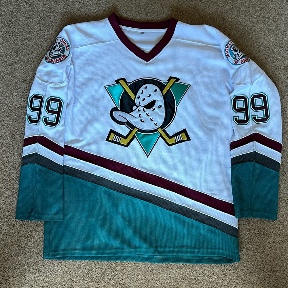 Mighty Ducks D2 D3 Movie Jersey | Size M | Adam Banks #99